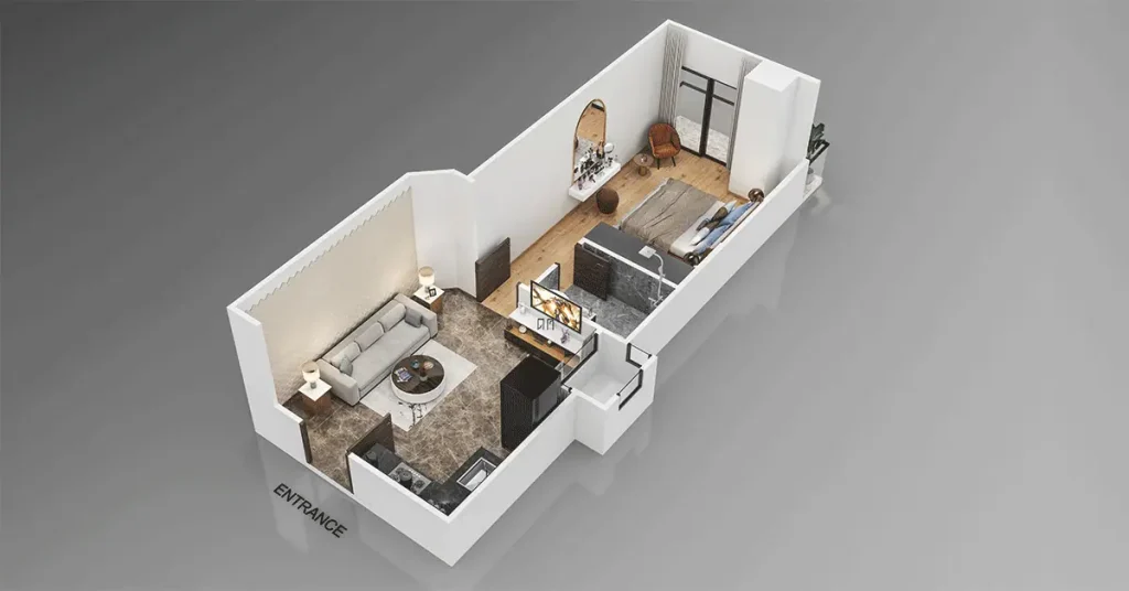1 Bed Apartments 
